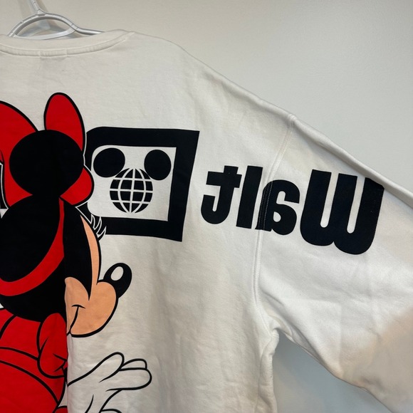 Disney World Womens Sweatshirt XXL Minnie Mouse Crewneck Long Sleeve Lounge - Picture 7 of 7